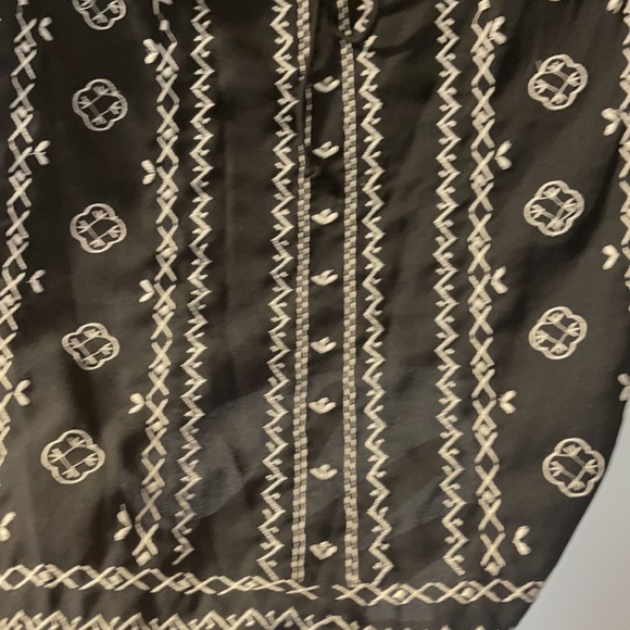 American Eagle Outfitters Black Embroidery Shirt - Picture 5 of 6